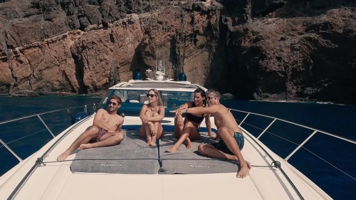 Luxury Charter Madeira Island Friends on a yacht boat
